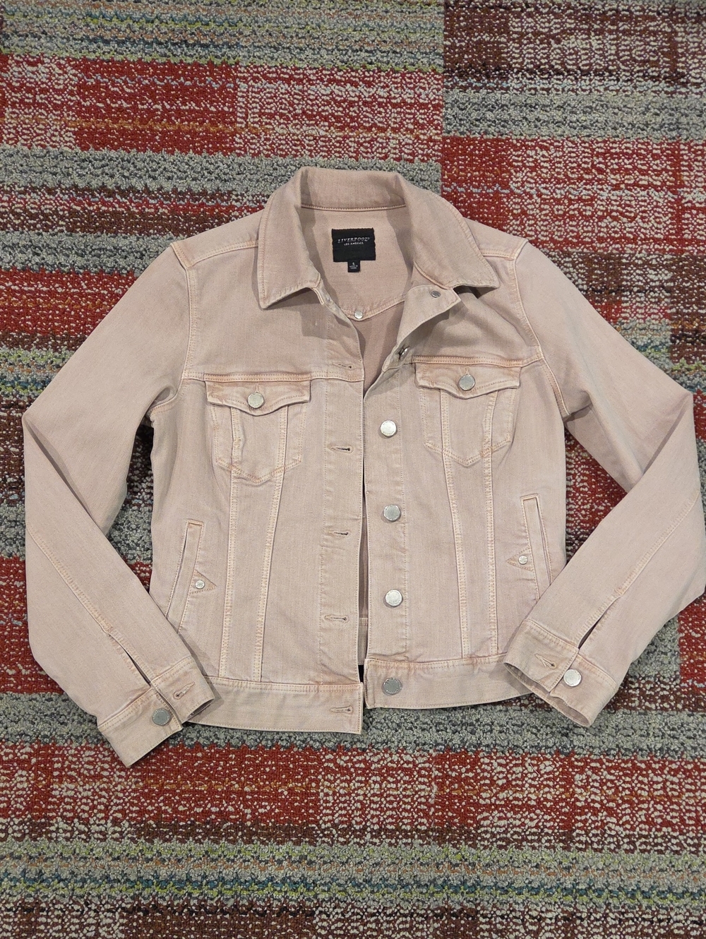 Liverpool Blush Pink Denim Jacket